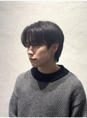 【曽我尾真生】センターパート/ニュアンスパーマ/メンズ/韓国風