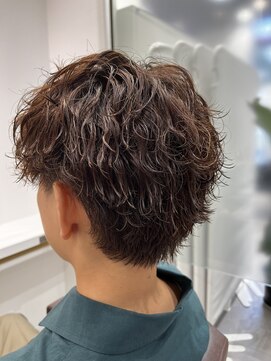 オーシャントーキョー 仙台(OCEAN TOKYO) 波巻きパーマスパイラルミックス刈り上げメンズヘア仙台