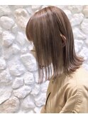 #ダブルカラー#ミルクティーベージュ#ボブ