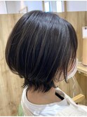 えりあし外ハネ大人可愛いくびれミニボブ【カミケンネクスト】
