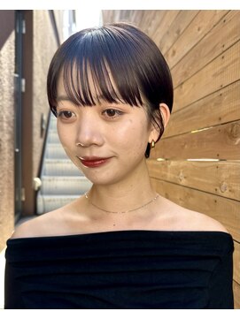 ナループロアオハナ(Nalu pu loa ohana) ハンサムショートショートヘアマッシュショート黒髪ショート