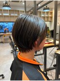 ショートカット丸みショート耳掛けひし形小新潟長岡宮関