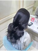 ラベンダーピンク/小顔/ワンレン/髪質改善/前髪