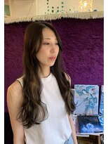 バルテイン(Hair Valtein) マットブラウンインナーアッシュベージュロング