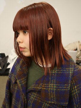 レコ 渋谷(LECO) ブリーチなしダブルカラーオレンジ