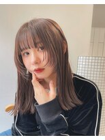 ジョエミバイアンアミ(joemi by Un ami) フェイスレイヤー/ぱつっとミディアム/アッシュブラウン