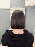 熊本 縮毛矯正 柔らかボブ  髪質改善  ruen 松本皐希