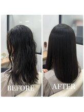ヘアーアートシフォン 池袋西口店(Hair art chiffon)&nbsp;ミルクブラウン/ダークパープル/髪質改善/白髪染め/縮毛矯正池袋