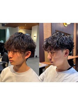 ≪メンズカット＋ダウンパーマ\8000≫ONOFFどちらもキマるStyleに【津田沼/津田沼駅/メンズ/メンズパーマ】