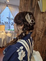 ヘアーメイクサロン ソエル(Sowelu) サイド編みおろしヘア