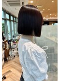 髪質改善ストレート×ボブ