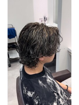 オーシャントーキョー 仙台(OCEAN TOKYO) ハイライト波巻きツイストスパイラルツーブロックメンズパーマ