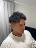アップバングソフトツイストパーマスタイル
