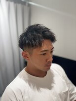 リバティシェアバーバー 銀座(LIBERTY SHARE BARBER)&nbsp;アップバングソフトツイストパーマスタイル
