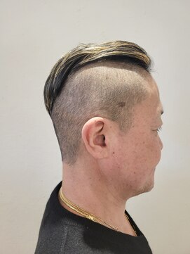 松本平太郎美容室 国立店 40代50代60代×モヒカン×ハイライト
