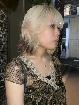 ミーム 原宿 表参道(meme) ダブルカラー/ハイトーンカラー/ケアブリーチ/インナーカラー