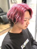 エクシア(EXCIA)&nbsp;メンズ/センターパート/ピンク