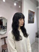 シール 梅田(CIRR) マッシュウルフボブパーマミルクティーベージュシルバーアッシュ