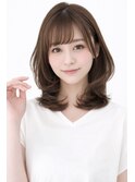 三好市40代白髪ぼかし艶くびれミディ