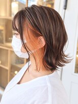 ネオリーブ コパン 鶴見店(Neolive copain)&nbsp;インナーカラー　アプリコットオレンジ