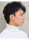 大人のmen's natural pearm （ツーブロック　ビジネス）