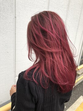 ヘアメイクミワ(HAIR+MAKE MIWA) deep pink gradation