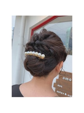 アモヘアー 城山店(amo hair) :くるりんぱアレンジ
