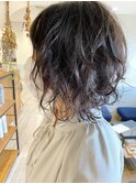 【宮本大輔】小顔ボブ ニュアンスパーマ  外国人風 人気 耳掛け