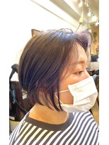 ギフト ヘアー サロン(gift hair salon)&nbsp;フェイスフレーミング×パープル