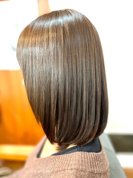 美容室 ファクト(fact) 乾かすだけ◎大人かわいい☆30代40代☆艶感カラー×ストレート