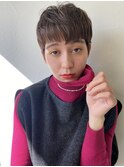 ナチュラルハイライトショートマッシュ