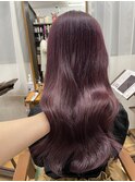 ◎20代30代カピンクバイオレット髪質改善カラー韓国ヘア透明感