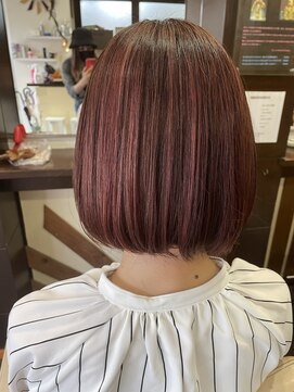 アド ヘア プレイス(adon hair place) ピンクラベンダーハイライト