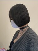 首元スッキリパツっとミニボブ