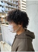 マッシュウルフ×ツイストスパイラルパーマ