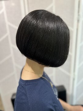 ツムグ 代官山店(TUMUGU) 白髪ぼかしアッシュブラックミントアッシュ×小顔ショートボブ