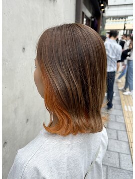 ペイント(PAINT) 【PAINT】インナーカラー×オレンジ