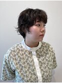 【ハクラ】ショート ニュアンスパーマ 顔まわりカット レイヤー