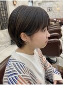 耳かけすっきり丸みショート