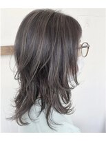 ヘアー アイス 御器所本店(HAIR ICI) ミディアムレイヤーウルフレイヤーハイライトローライト