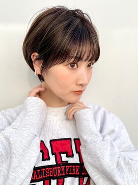 ドロップ(drop) マッシュショート×オリーブベージュ【drop/表参道/青山】