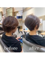 ミラバイケンジ 藤沢(Mira by KENJE)&nbsp;白髪ぼかし　スッキリショート　【藤沢　藤沢駅】