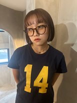 プール(POOL)&nbsp;コンパクトボブと透明感ブラウン