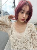 【MISA】ベリーピンクカラーのレイヤーボブ