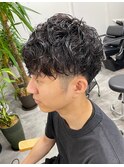 【hoNua.】 work style × メンズツーブロックパーマ