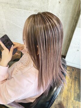 ガルボ ヘアー(garbo hair) オススメ10代20代30代人気バレイヤージュカラー