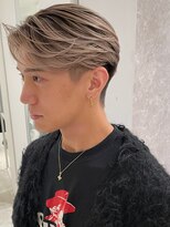 アンサー 渋谷(ANSWER)&nbsp;メンズバレイヤージュカラーハイライト刈り上げセンターパート