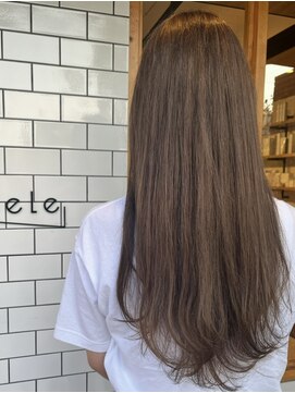 ノエル(noele) ロングレイヤー×ミルクティーベージュ