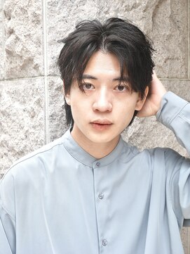 メンズフィール 南森町(MENS FEEL) ◆ スペインカール/スパイキーショート/ブルーブラック/南森町