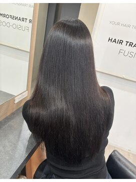 ラピス 横浜(Lapis) アッシュブラックカラーブリーチカラーシールエクステ